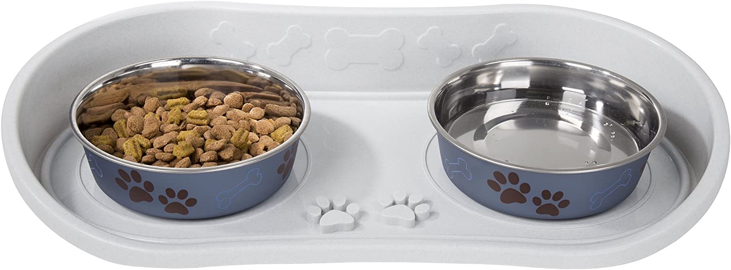 PETMAKER Non Skid Pet Bowl Tray grey, Original
